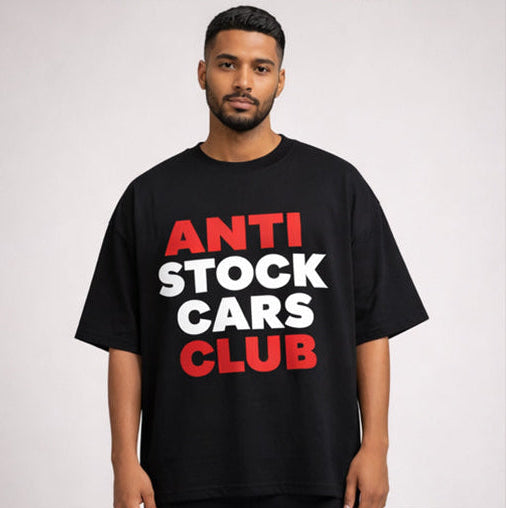 Anti Stock Cars Club Oversized Tee