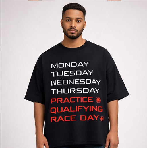 Race Week Days Oversized Tee