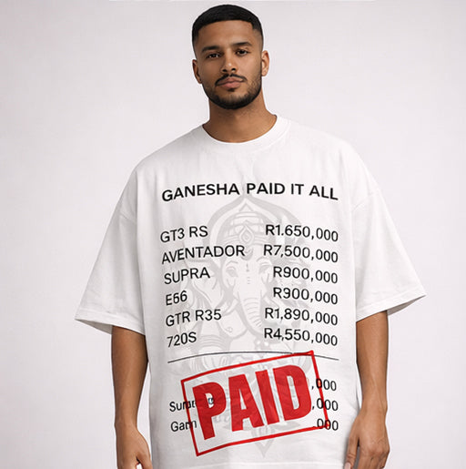 Ganesha Paid It All Oversized Tee